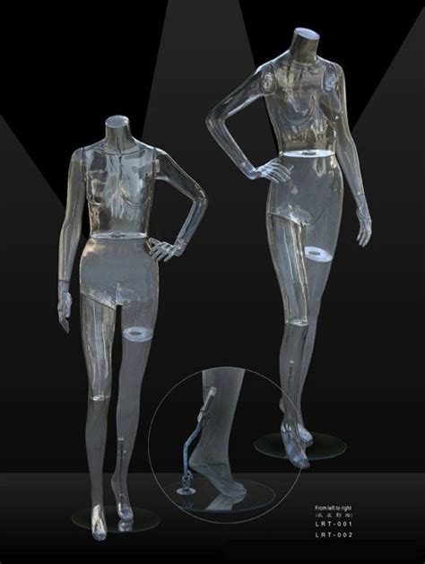 Full Body Female Transparent Mannequins Clear Mannequins Transparent