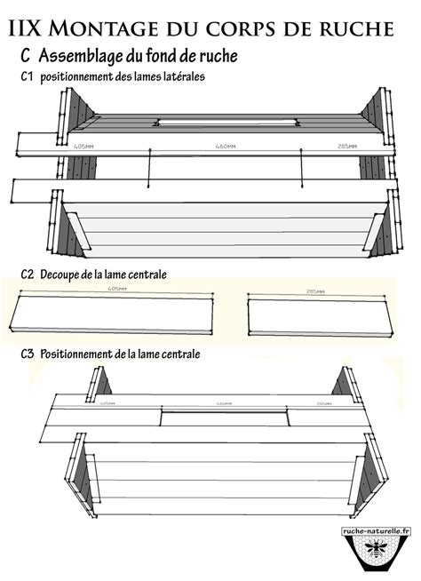 Plan Ruche En Palettes D Coupe Et Assemblage Du Fond De Ruche