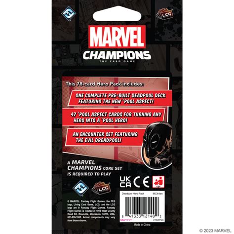 Marvel Champions The Card Game Deadpool Expanded Hero Pack – Asmodee ...