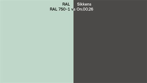 RAL RAL 750 1 Vs Sikkens On 00 26 Side By Side Comparison