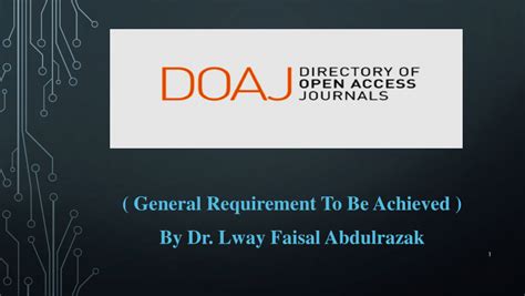 Pdf Doaj Directory Of Open Access Journal