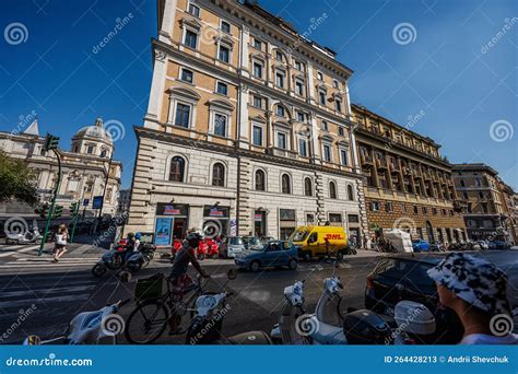 Rome Italy July 27 2022 Via Cavour Is A Street In The Castro