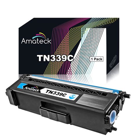 Amateck Compatible Toner Cartridge Replacement For Brother TN339C Cyan