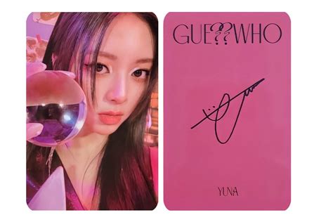 Itzy Yuna Guess Who Photocard Scan Fotos Imprimibles Papel