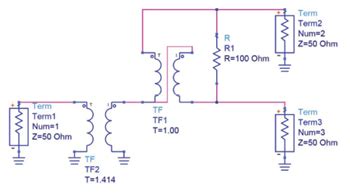 A Ferrite Transformer Based Power Divider With 400 1 Bandwidth