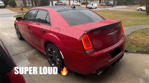 I STRAIGHT PIPED MY CHRYSLER 300 And ADDED BORLA EXHAUST TIPS YouTube