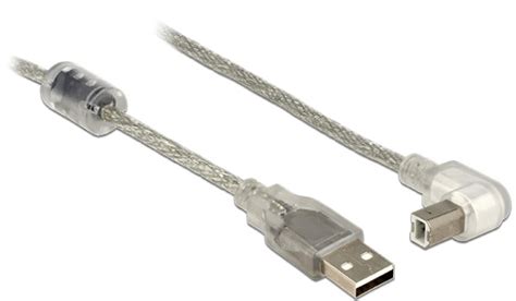 Delock Kabel USB 2 0 Typ A samec USB 2 0 Typ B samec pravoúhlý 1 5 m