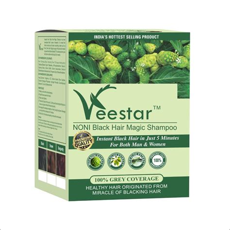 Buy Veestar Noni Black Hair Magic Shampoo 30 Ml X 20 Sachet Noni Hair