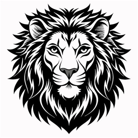 Premium Vector Lion Silhouette Vector Vector Black Color Silhouette