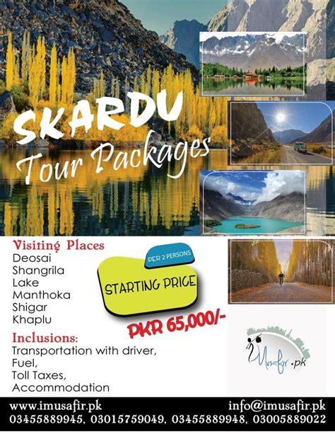 Embark On Romance 5 Days By Air Road Honeymoon Package For Skardu