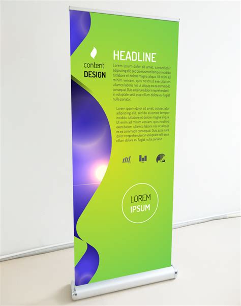 Luxury Roll Up Banner Stand Double Sides Roll Up Display Sr 04