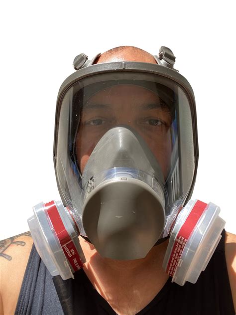 Full Gas Face Cover Reusable Respirator Paint Vapors Dust Mold