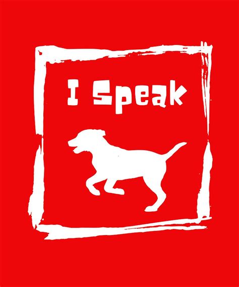 I Speak Dog Poster Blue Painting By Evie Keeley Fine Art America