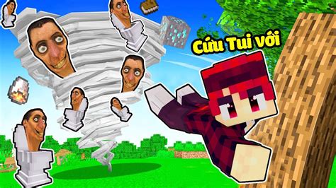 Hachi Chạy Trốn Khỏi Cơn Lốc Xoáy Skibidi Toilet Trong Minecraft Youtube