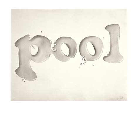 Pool (1968) by Ed Ruscha - SECRET IMAGES