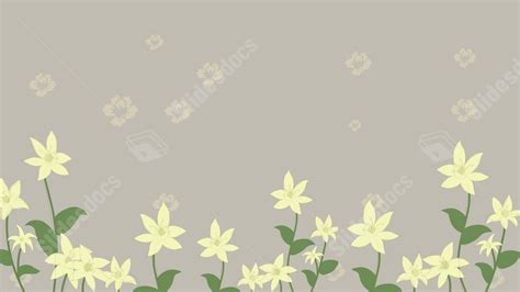 Yellow Flower Minimalistic Elegant Powerpoint Background For Free ...