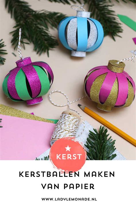 Kerstballen Maken Van Papier Zo Doe Je Dat Stap Voor Stap Lady