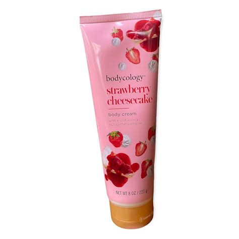 Bodycology Strawberry Cheesecake Moisturizing Body Cream 8 Oz 237 Ml