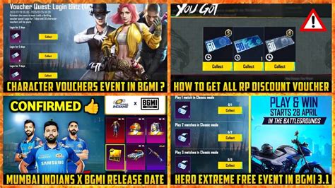 Get Free 90 UC RP VOUCHER In Bgmi Character Voucher Event In Bgmi