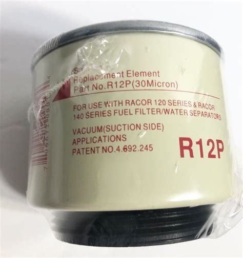 RACOR R12P Fuel Filter Cross Reference