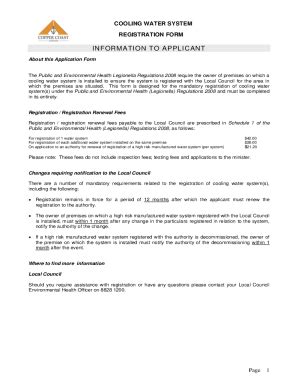 Fillable Online Cooling Tower Systemsregistration And Notification