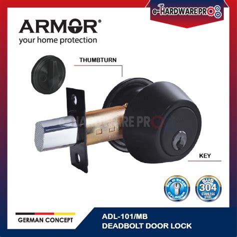 Armor Adl Thumbturn Key Deadbolt Lock Door Lock Set Key Lock Kunci