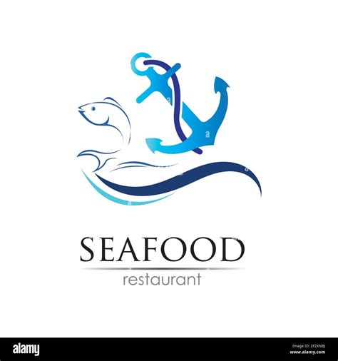 Seafood Restaurant Logo Design Fish Food And Beverage Logo Concept