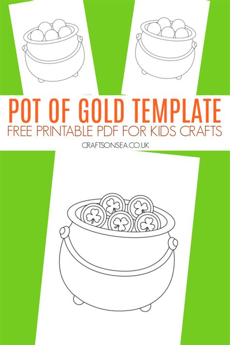 Pot Of Gold Printable Template Hartman