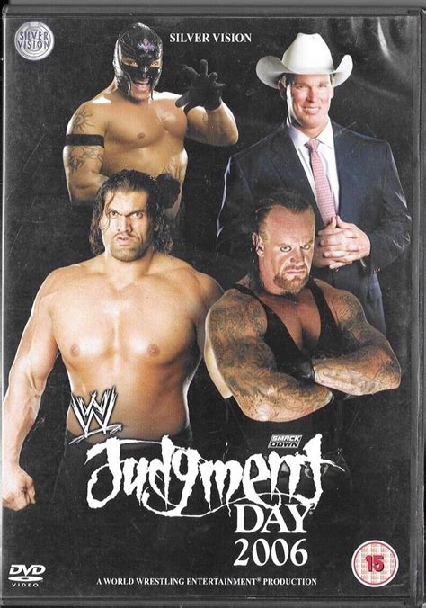 WWE wrestling DVD JUDGMENT DAY 2006 Undertaker Chris Benoit PPV AEW NXT ...