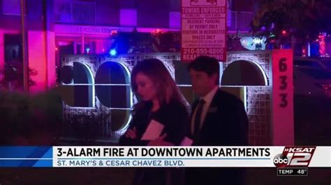 Crews Battle 3 Alarm Fire Downtown At Agave Apartments