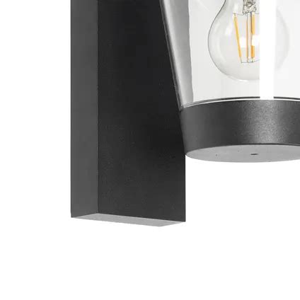 QAZQA Moderne Buiten Wandlamp Zwart IP44 Joren