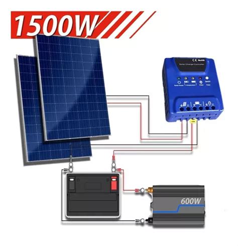 Kit Solar 1500 Wh día Energía Solar Fácil Instalación