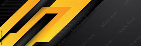 Black and yellow abstract banner background Stock Vector | Adobe Stock