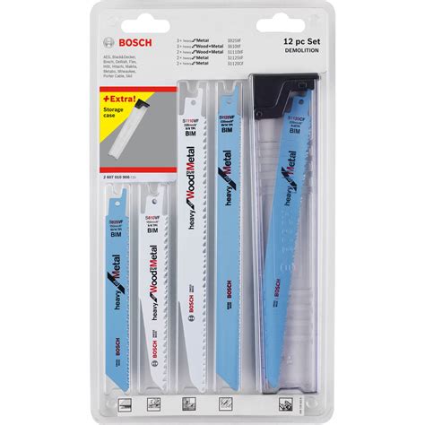 Bosch Piece Demolition Reciprocating Sabre Saw Blade Set Sabre