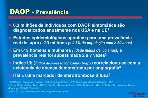 Ppt Doença Arterial Obstrutiva Periférica Daop Powerpoint