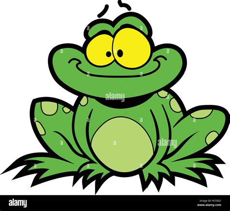 Cute frog cartoon smiling hi-res stock photography and images - Alamy