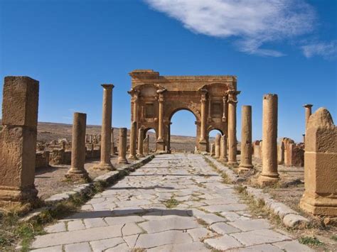 The Roman Ruins Timgad Algeria North Africa Africa Photographic