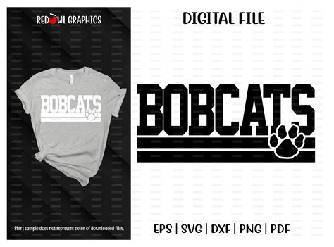 Bobcat Svg Bobcats Svg Bobcat Bobcats Paw Mascot Htv Etsy