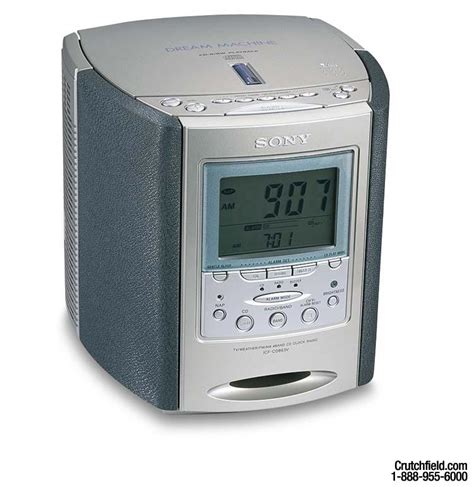 Sony Icf Cd V Clock Radio With Cd Player And Triple Alarm At Crutchfield