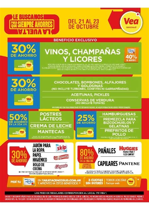 Cat Logo Vea Del De Al De Octubre De Ofertas Ar