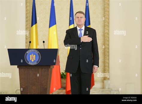 Bucharest Romania November President Of Romania Klaus