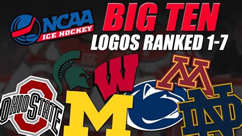 Ncaa Big Ten Logos Ranked 1 7 Youtube