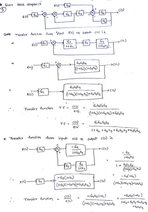 How To Find The Transfer Function From A Block Diagram Diag