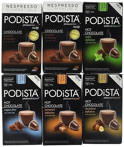 Nespresso Compatible Hot Chocolate Pods 4 Pack 40 Pods Sugar Free Amazon Co Uk Grocery