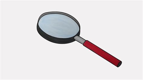 How To Draw A Magnifying Glass Step By Step Magnifying Glass Drawing