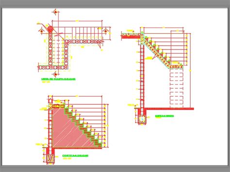 Gradas En Autocad Descargar Cad Kb Bibliocad