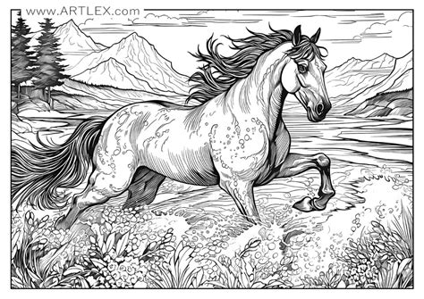 12 Best Horses Coloring Pages (Free + Printable) - Artlex