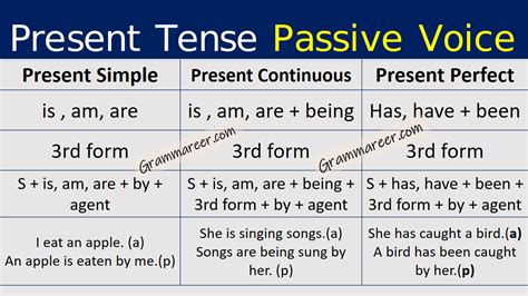 Present Tense Passive Voice With Urdu Explanation Learn Passive Voice