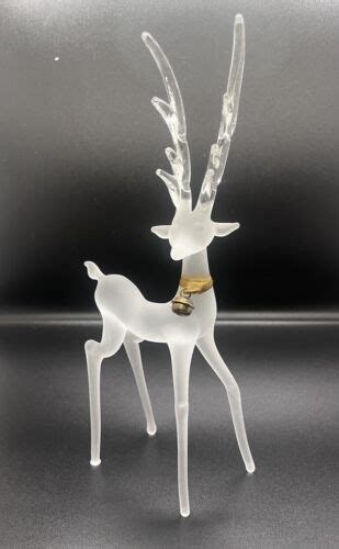 Frosted Glass Reindeer Silvestri EBay