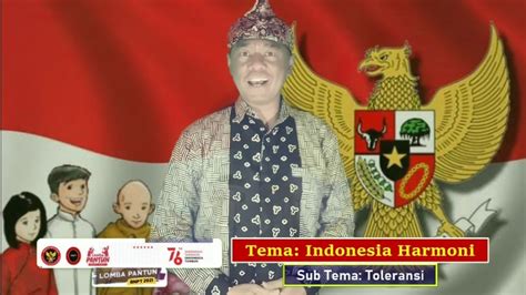 Tema Indonesia Harmoni Sub Tema Toleransi Lomba Pantun Bnpt 2021